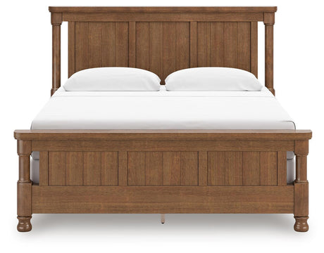 Rowlenstown Brown King Poster Bed from Ashley Furniture - Luna Furniture