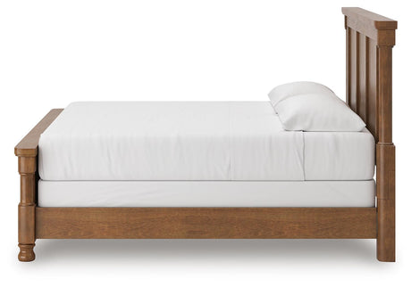 Rowlenstown Brown King Poster Bed, Dresser and 2 Nightstands from Ashley - Luna Furniture
