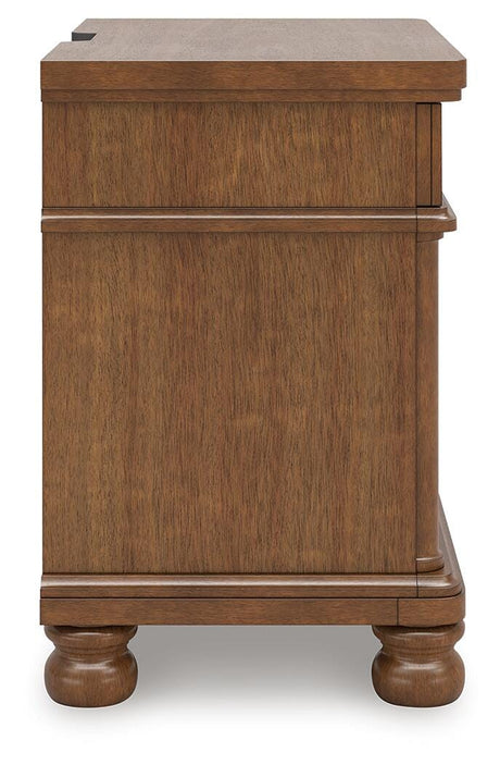 Rowlenstown Brown Nightstand from Ashley - Luna Furniture