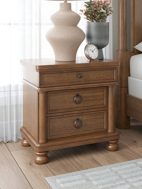 Rowlenstown Brown Nightstand from Ashley - Luna Furniture