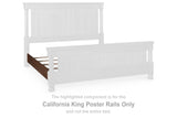 Rowlenstown Brown California King Poster Rails from Ashley Furniture - Luna Furniture