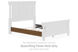 Rowlenstown Brown Queen/King Poster Rails from Ashley - Luna Furniture