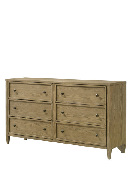 Sienna Rustic Natural Canopy Platform Bedroom Set from Crown Mark - Luna Furniture