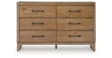 Sherbana Light Brown Dresser from Ashley Furniture - Luna Furniture