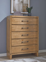 Sherbana Light Brown Chest of Drawers from Ashley Furniture - Luna Furniture