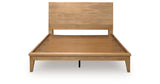 Sherbana Light Brown King Platform Bed from Ashley Furniture - Luna Furniture