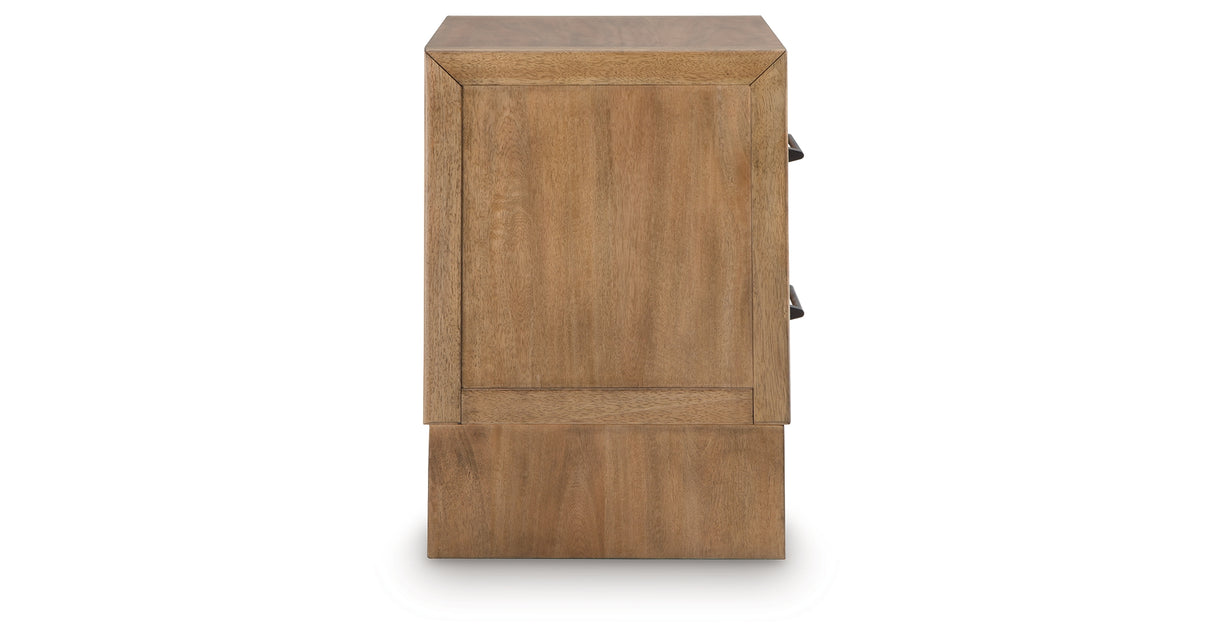 Sherbana Light Brown Nightstand from Ashley Furniture - Luna Furniture