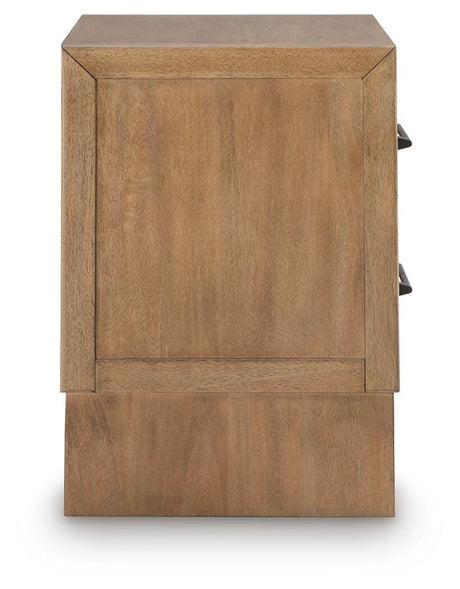 Sherbana Light Brown Nightstand from Ashley Furniture - Luna Furniture
