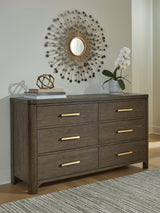 Radkin Burnished Brown Dresser from Ashley - Luna Furniture