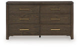 Radkin Burnished Brown Dresser from Ashley - Luna Furniture