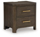 Radkin Burnished Brown Nightstand from Ashley - Luna Furniture