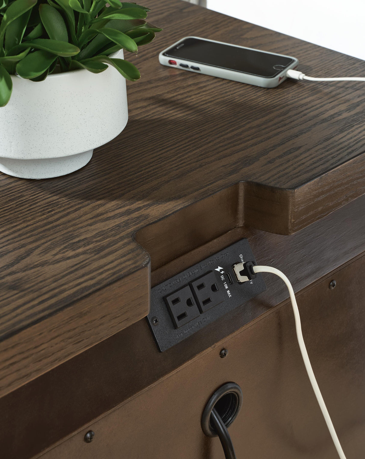 Radkin Burnished Brown Nightstand from Ashley - Luna Furniture