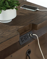 Radkin Burnished Brown Nightstand from Ashley - Luna Furniture