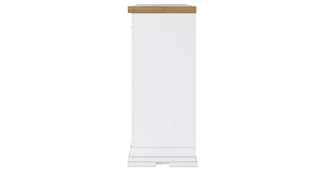 Ashbryn White/Natural Queen Panel Storage Bed with Dresser from Ashley Furniture - Luna Furniture