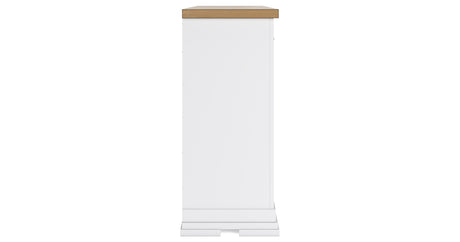 Ashbryn White/Natural California King Panel Storage Bed with Dresser and 2 Nightstands from Ashley - Luna Furniture