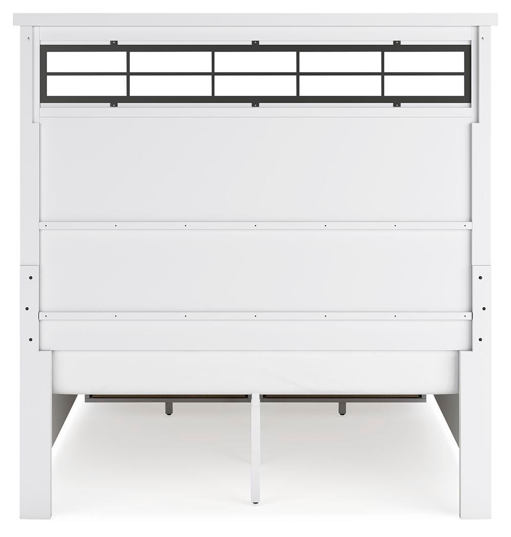 Ashbryn White/Natural Queen Storage Platform Bed from Ashley - Luna Furniture