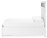 Ashbryn White/Natural Queen Storage Platform Bed from Ashley - Luna Furniture