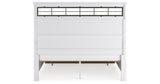 Ashbryn White/Natural King Panel Storage Bed with 2 Nightstands from Ashley - Luna Furniture
