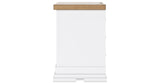 Ashbryn White/Natural Nightstand from Ashley Furniture - Luna Furniture