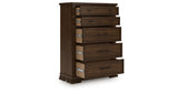 Taffenbrook Medium Brown Chest of Drawers from Ashley Furniture - Luna Furniture