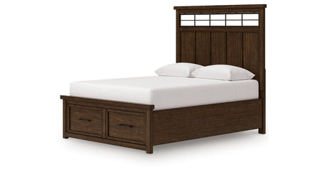 Taffenbrook Medium Brown Queen Storage Platform Bed from Ashley - Luna Furniture