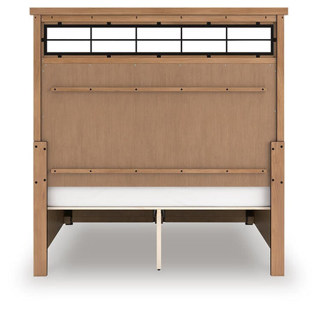 Taffenbrook Medium Brown Queen Storage Platform Bed from Ashley - Luna Furniture