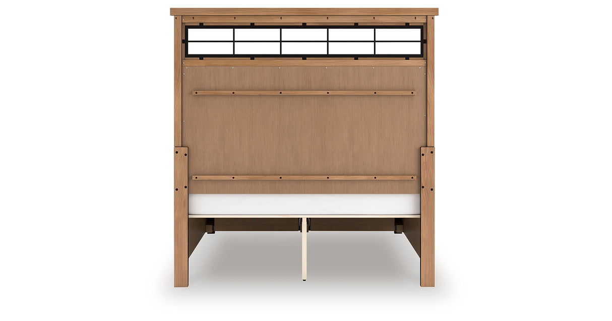 Taffenbrook Medium Brown Queen Storage Platform Bed from Ashley - Luna Furniture