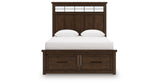 Taffenbrook Medium Brown Queen Storage Platform Bed from Ashley - Luna Furniture