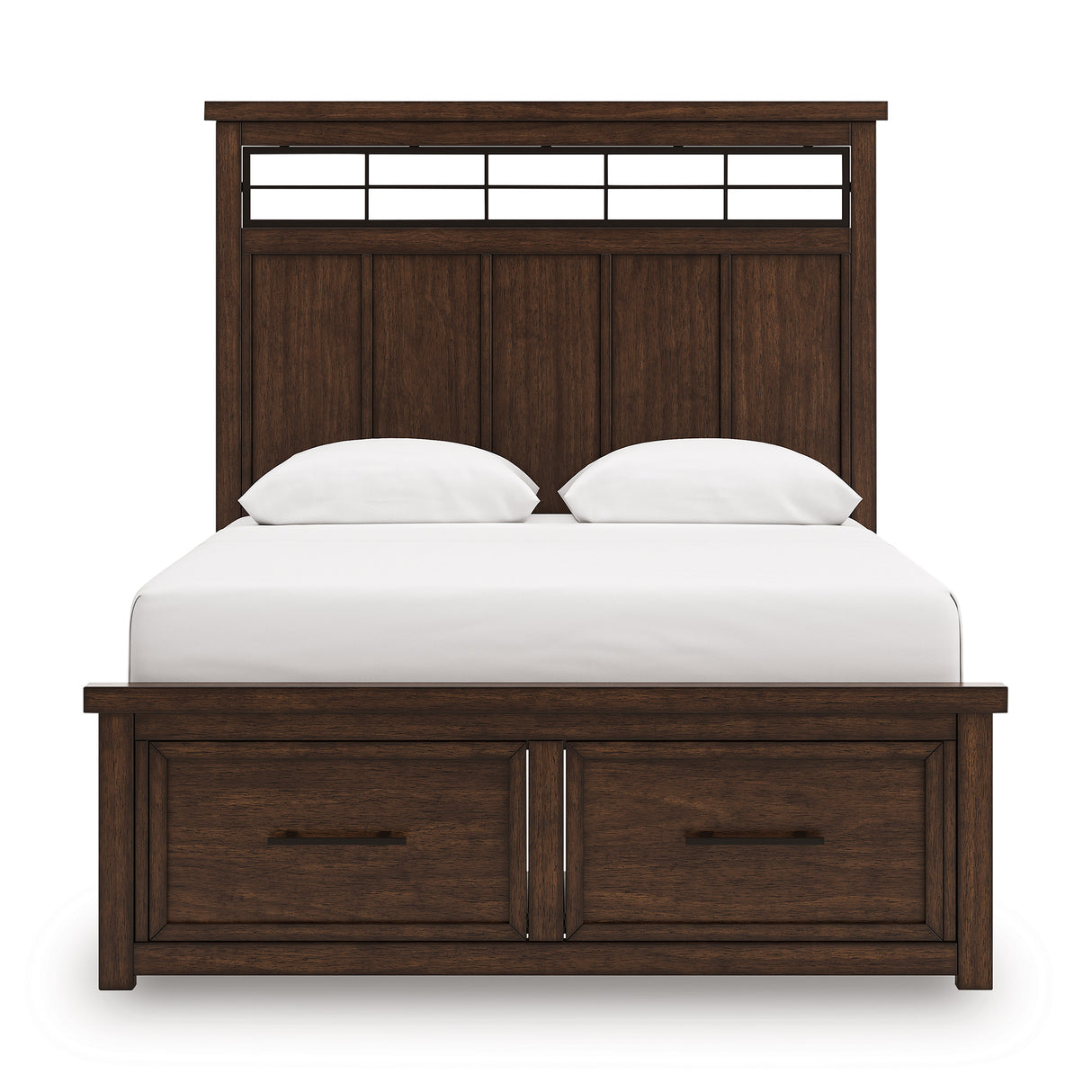 Taffenbrook Medium Brown Queen Storage Platform Bed from Ashley - Luna Furniture