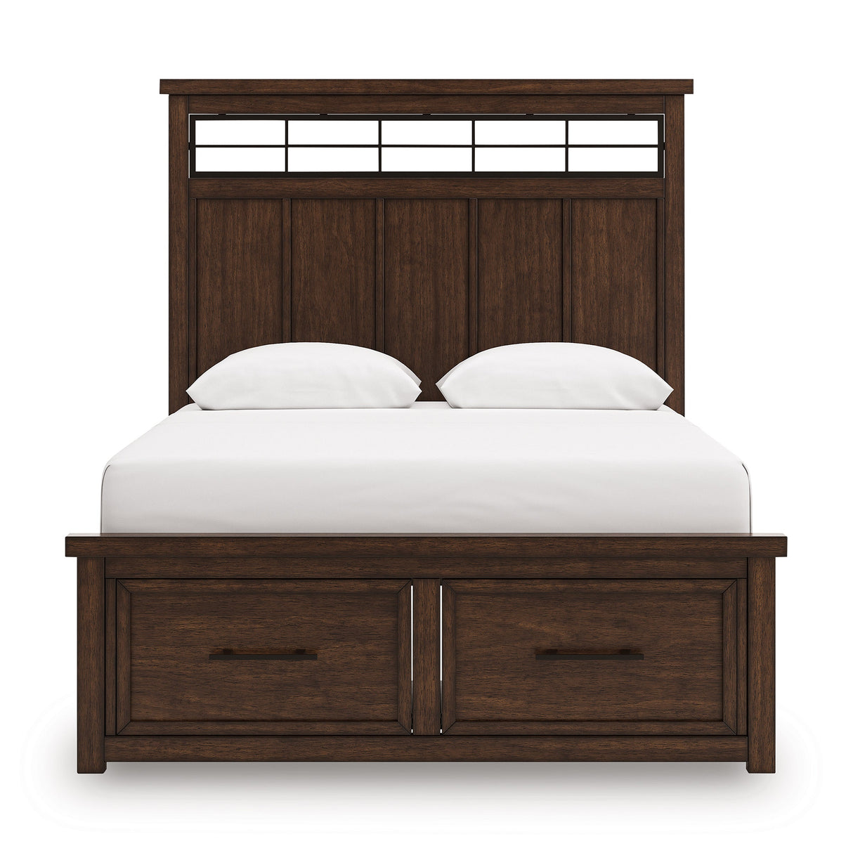 Taffenbrook Medium Brown Queen Storage Platform Bed from Ashley - Luna Furniture