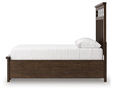 Taffenbrook Medium Brown Queen Storage Platform Bed from Ashley - Luna Furniture