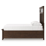 Taffenbrook Medium Brown Queen Storage Platform Bed from Ashley - Luna Furniture