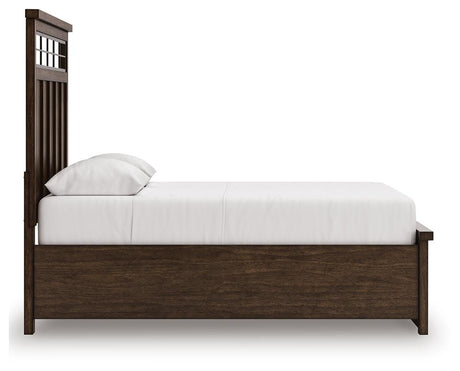 Taffenbrook Medium Brown Queen Storage Platform Bed from Ashley - Luna Furniture