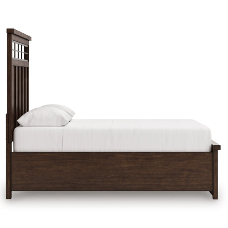 Taffenbrook Medium Brown Queen Storage Platform Bed from Ashley - Luna Furniture