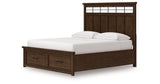 Taffenbrook Medium Brown California King Panel Storage Bed from Ashley - Luna Furniture