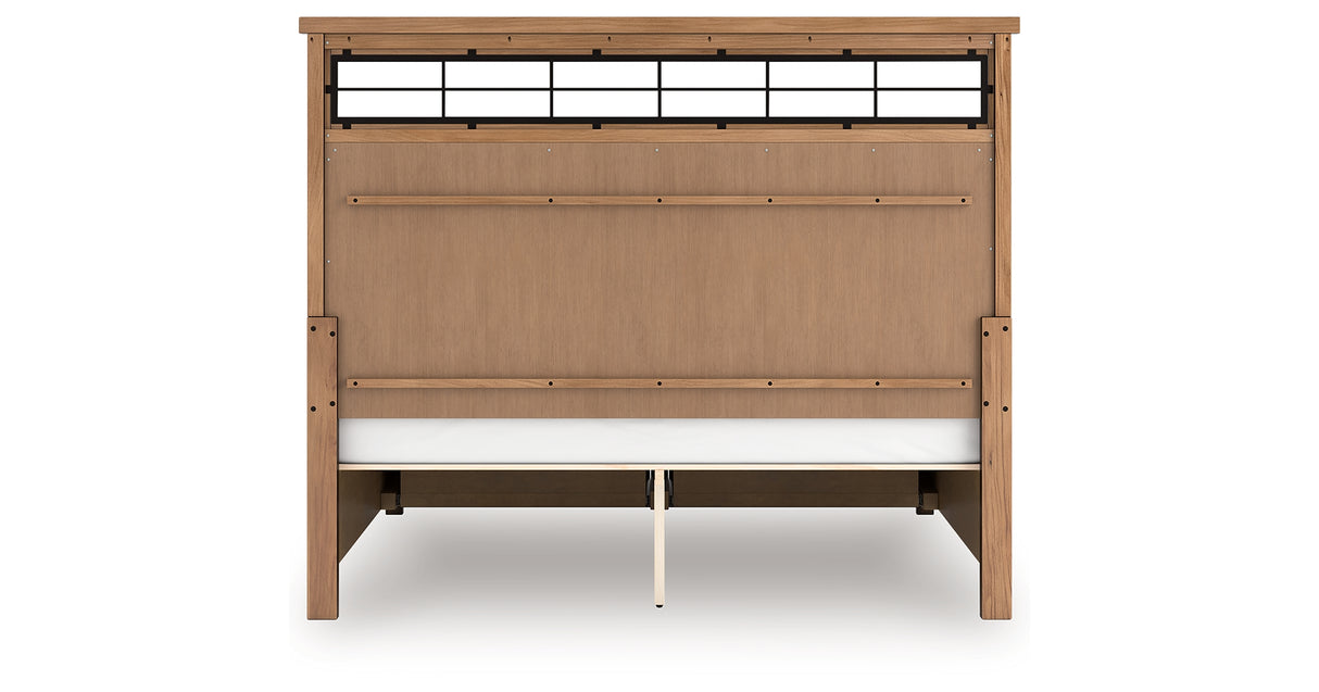 Taffenbrook Medium Brown King Storage Platform Bed from Ashley - Luna Furniture