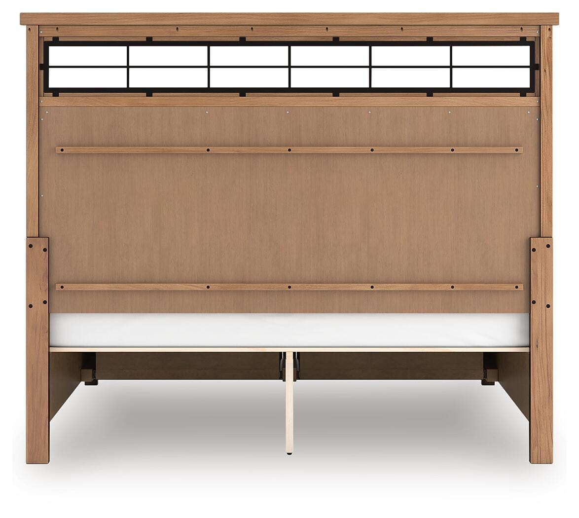 Taffenbrook Medium Brown King Storage Platform Bed from Ashley - Luna Furniture