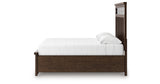 Taffenbrook Medium Brown King Storage Platform Bed from Ashley - Luna Furniture