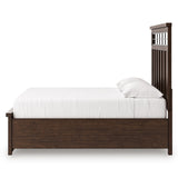 Taffenbrook Medium Brown King Storage Platform Bed from Ashley - Luna Furniture