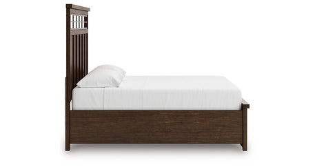 Taffenbrook Medium Brown King Storage Platform Bed from Ashley - Luna Furniture
