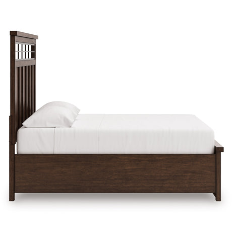 Taffenbrook Medium Brown King Storage Platform Bed from Ashley - Luna Furniture