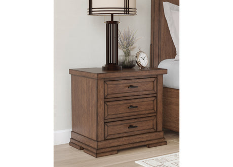 Taffenbrook Medium Brown Nightstand from Ashley - Luna Furniture