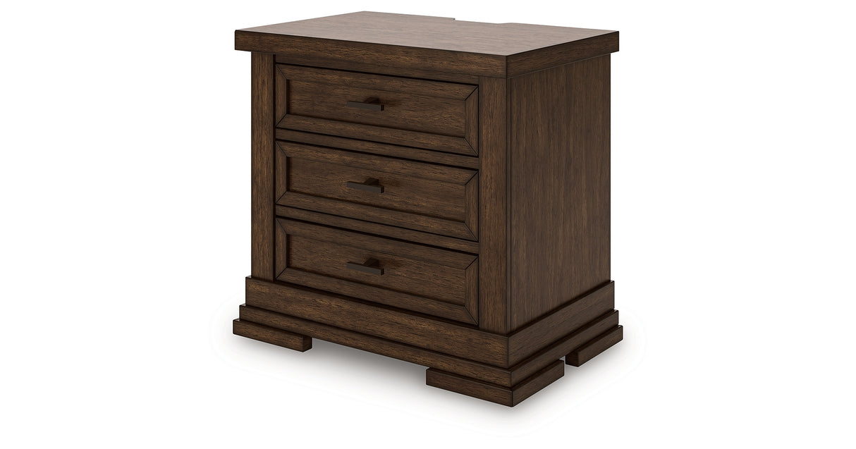 Taffenbrook Medium Brown Nightstand from Ashley Furniture - Luna Furniture
