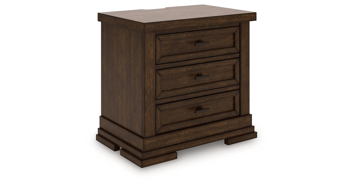Taffenbrook Medium Brown Nightstand from Ashley Furniture - Luna Furniture