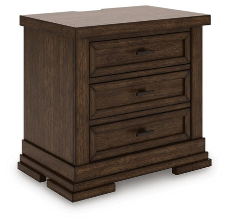 Taffenbrook Medium Brown Nightstand from Ashley - Luna Furniture