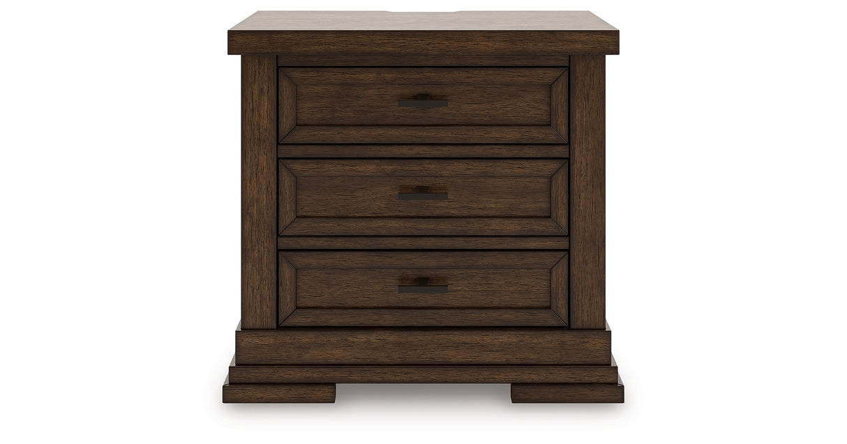 Taffenbrook Medium Brown Nightstand from Ashley Furniture - Luna Furniture