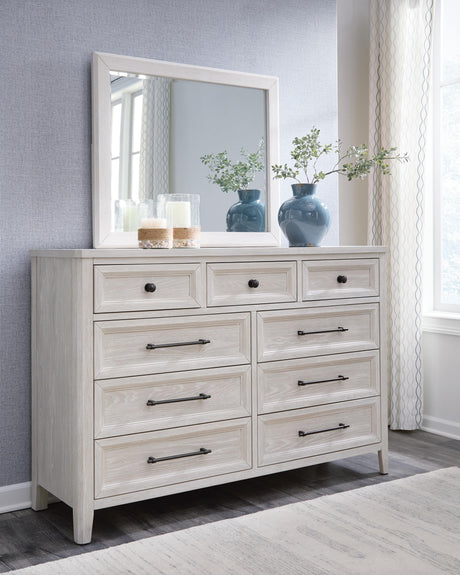 Darbonton Dove White Dresser and Mirror from Ashley - Luna Furniture