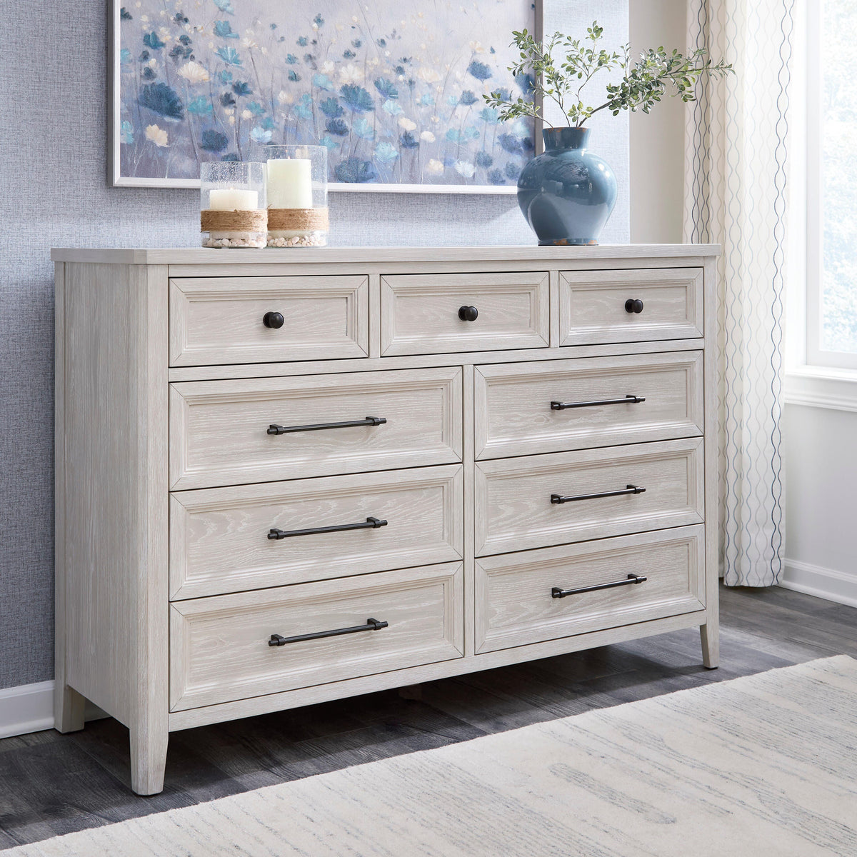 Darbonton Dove White Dresser from Ashley - Luna Furniture