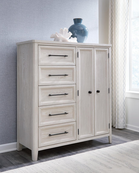 Darbonton Dove White Door Chest from Ashley - Luna Furniture