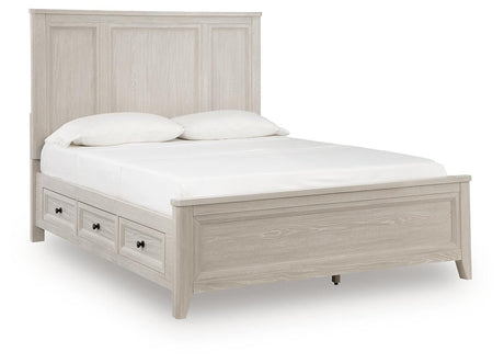 Darbonton Dove White Queen Panel Storage Bed from Ashley - Luna Furniture